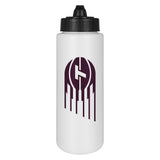 BPA-Free Tall Water Bottle, For Basketball Fans/Collectors, White, 32-oz