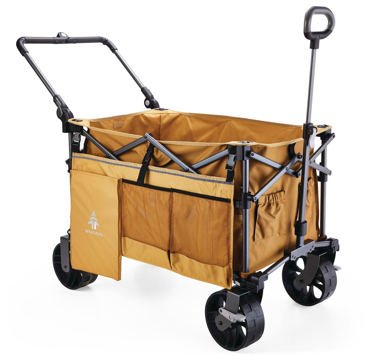 Woods Overlander Fully Equipped Folding Wagon, 102-kg Capacity