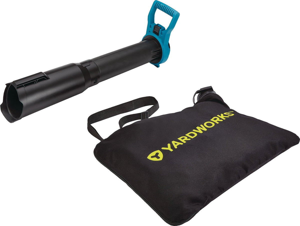 12 Amp 400CFM Electric Leaf Blower/Vacuum, Black