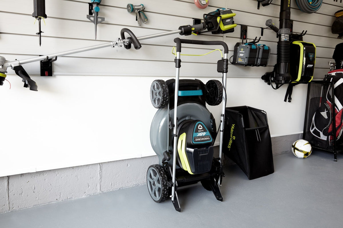 48V 3-in-1 Cordless Brushless Push Lawn Mower, 20-in with 5Ah Battery & Charger