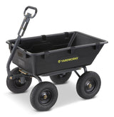 Poly Tray 4-Wheel Garden/Yard Cart, 1200-lb