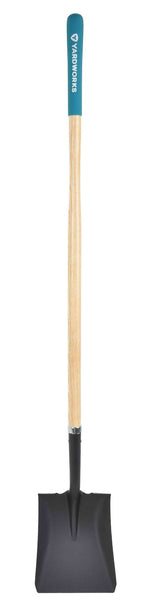 Steel Square-Point Long-Handle Spade Shovel, 60-in Wooden Shaft