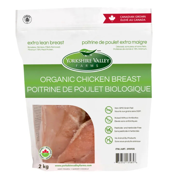 Yorkshire Valley Farms Organic Boneless Skinless Chicken Breasts, 5 2 kg C9368
